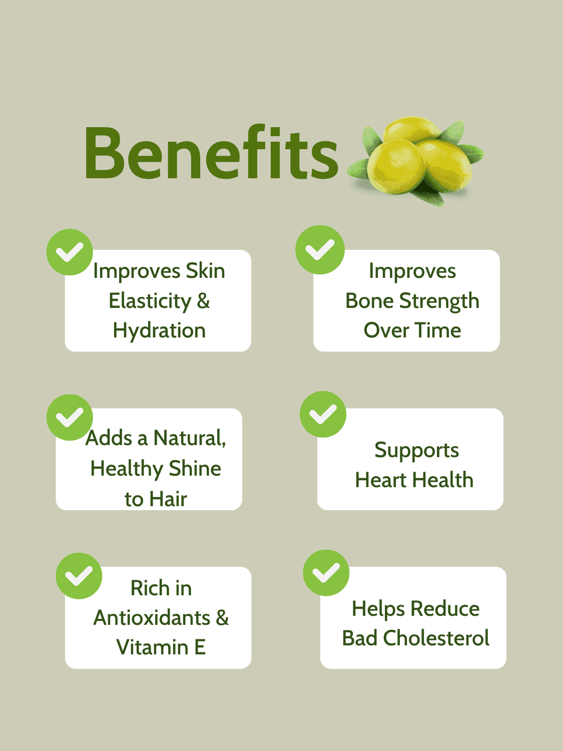 Benefits of Cold Pressed Extra Virgin Olive Oil for Skin, Hair & Wellness – 250 ml, including hydration, heart health, and antioxidant support.