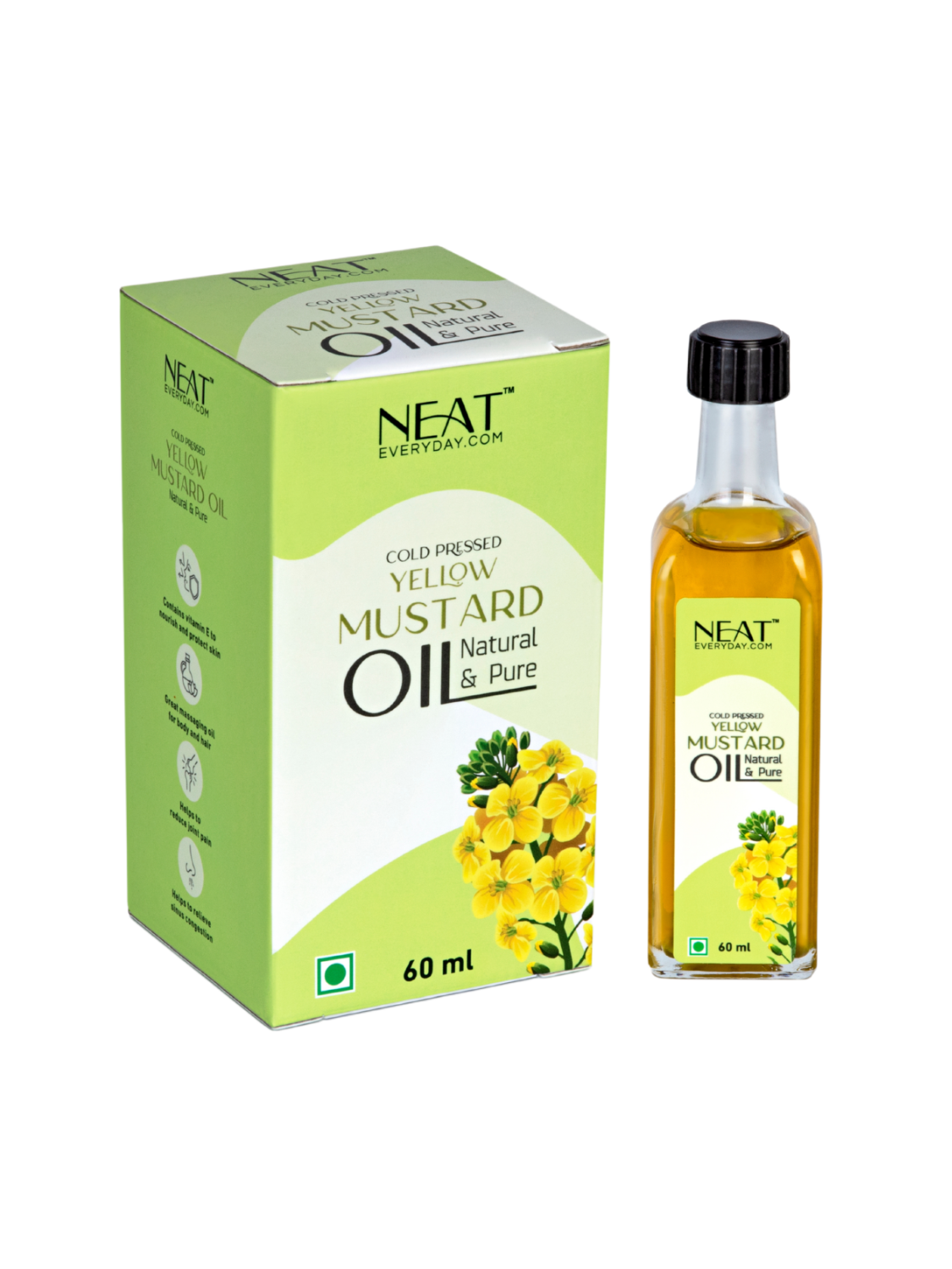 Cold Pressed Yellow Mustard Oil