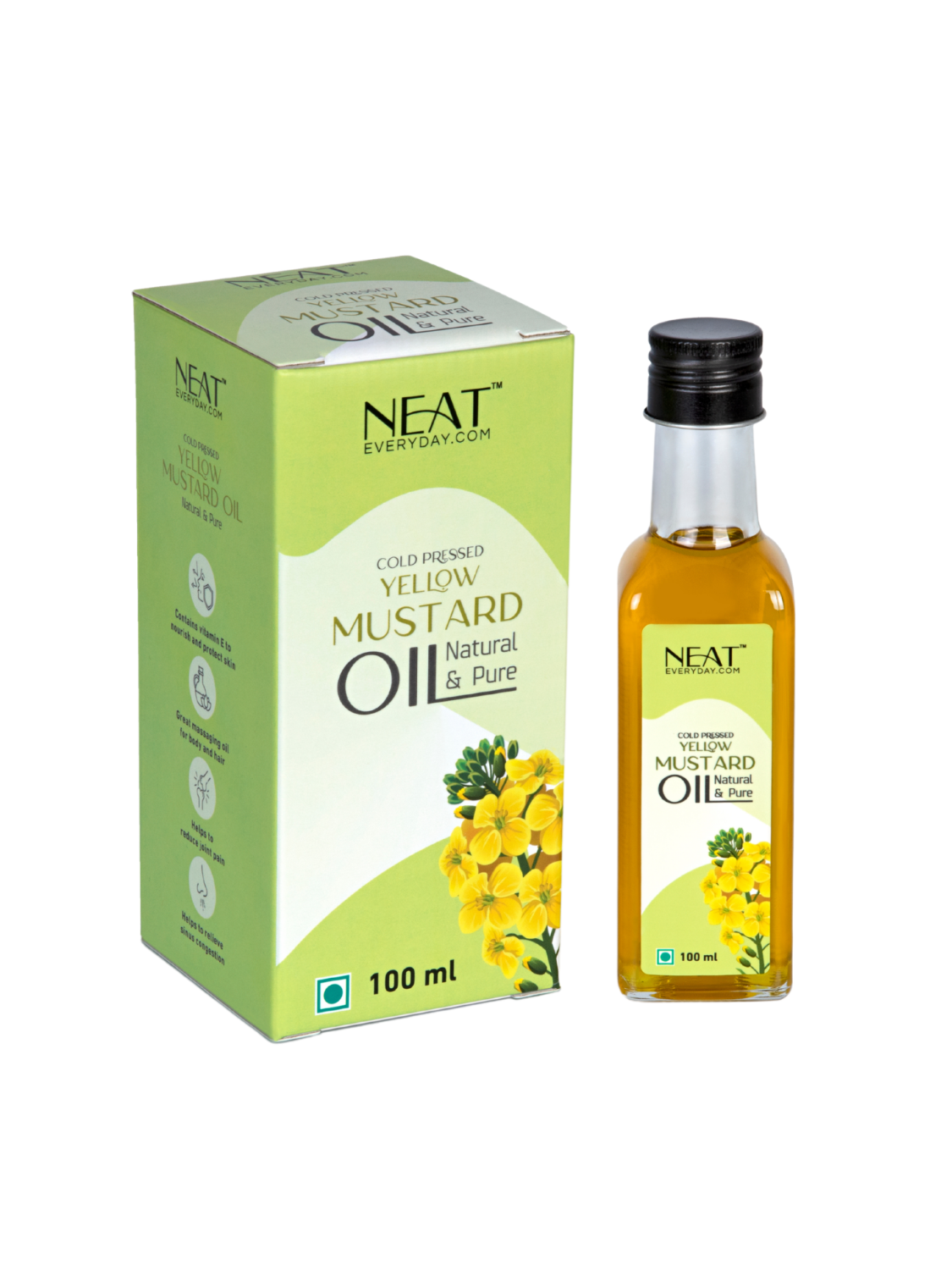 Cold Pressed Yellow Mustard Oil (100ml)