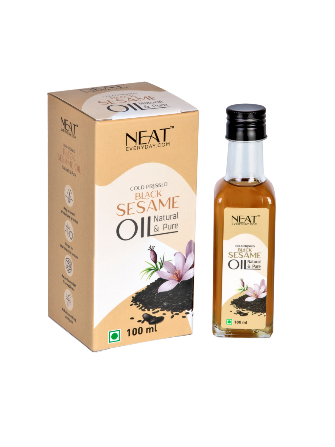 Cold Pressed Black Sesame Oil (100ml)