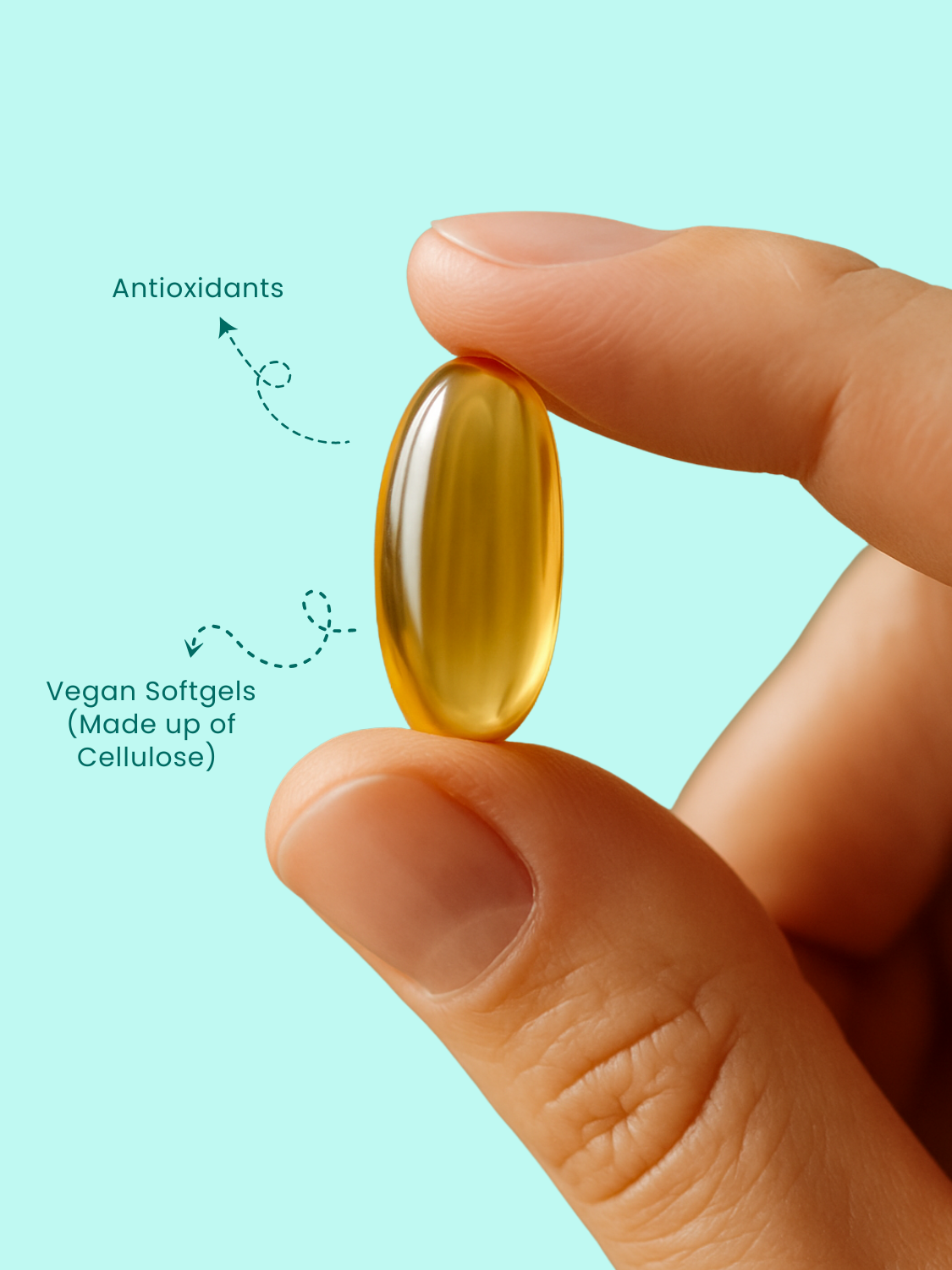 Castor Oil Soft Vegan Capsules-1000mg Per Serving