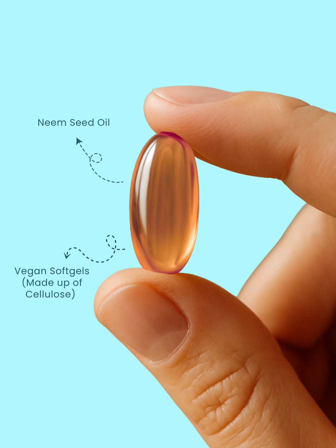 Neem Seed Oil Soft Vegan Capsules-1000mg Per Serving