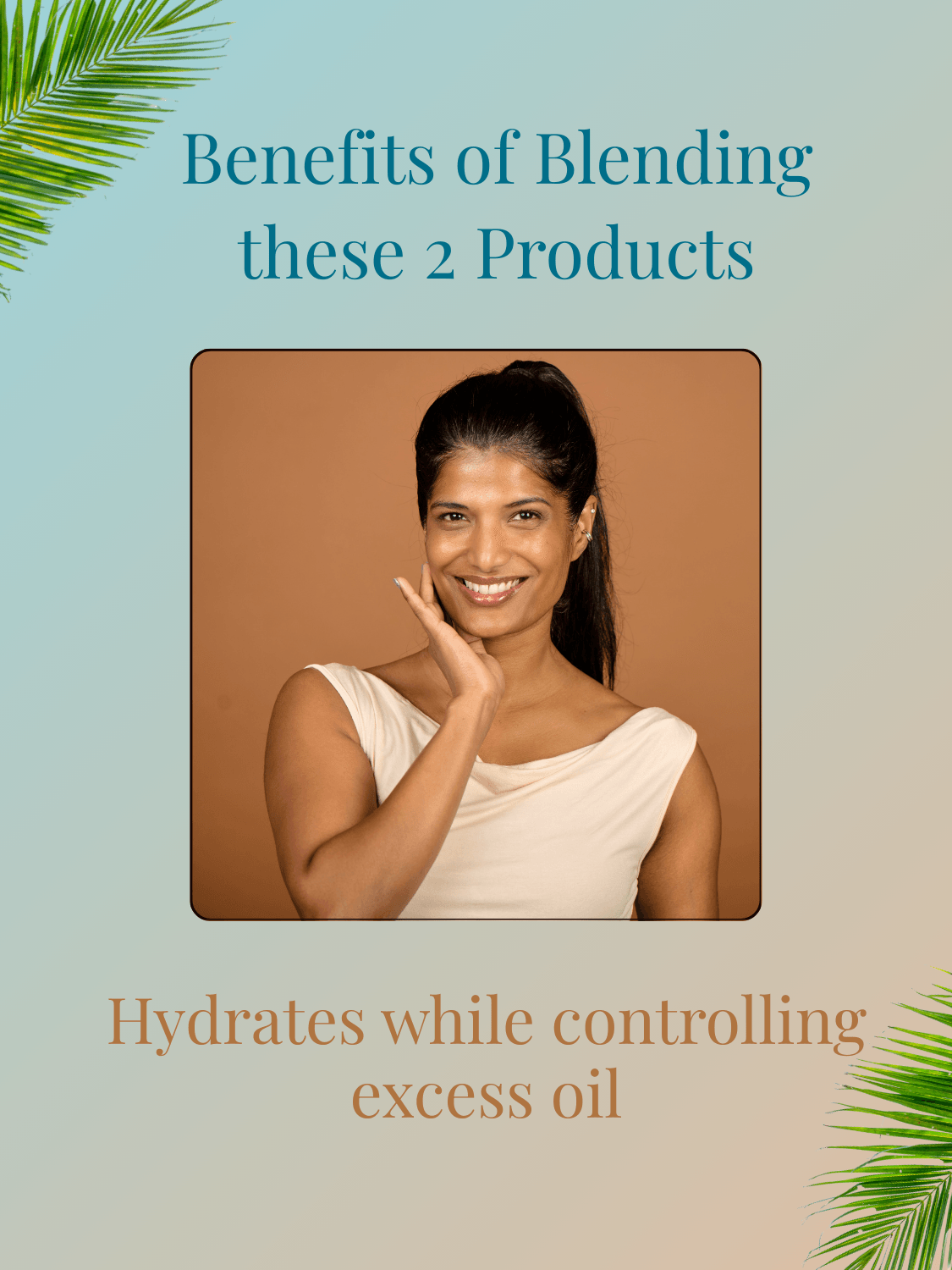 Blended Oil Control Face Serum bundle hydrates skin while controlling excess oil, promoting a clear and matte complexion.