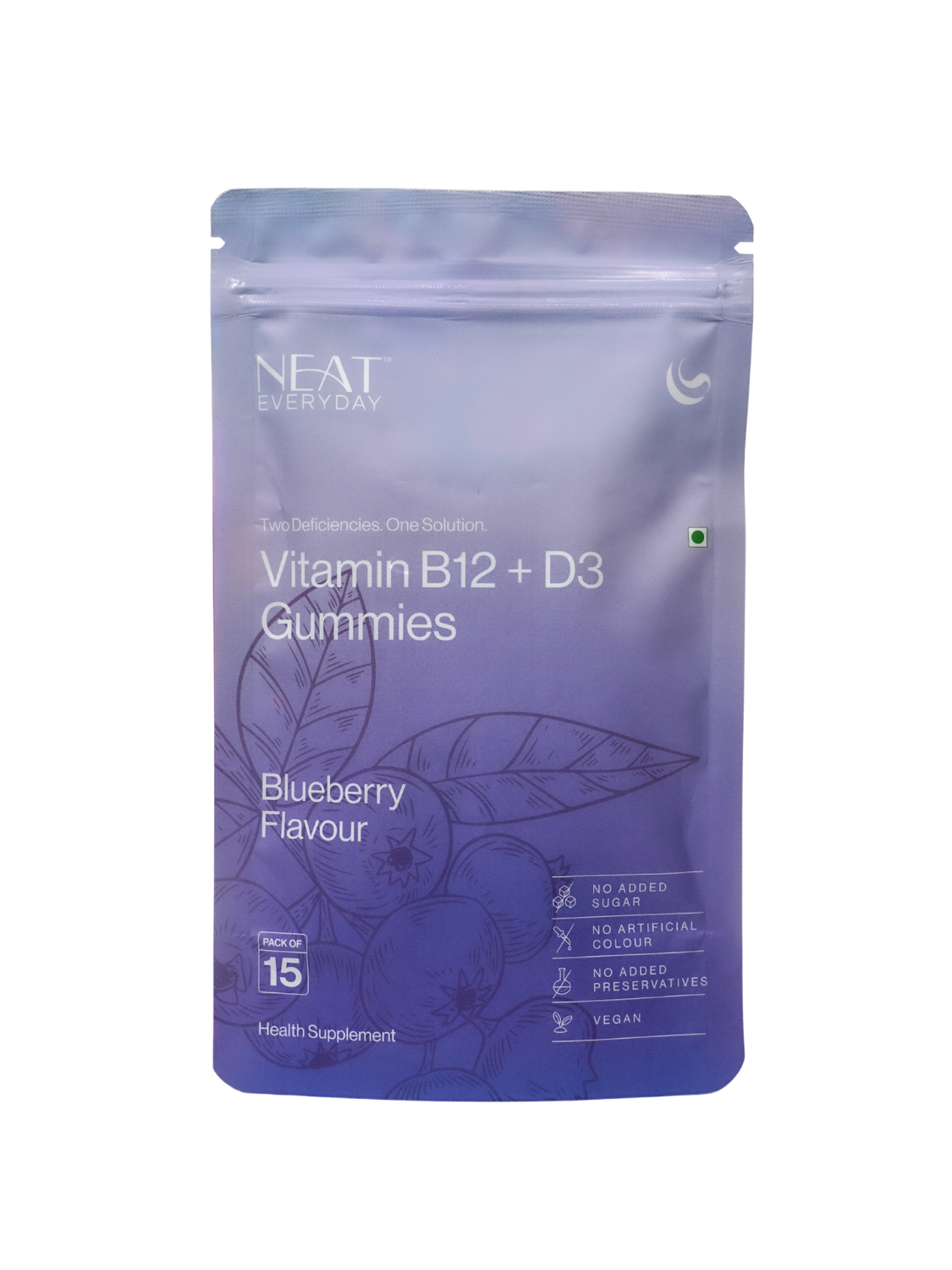 Vitamin B12 + D3 Gummies - Blueberry Flavour