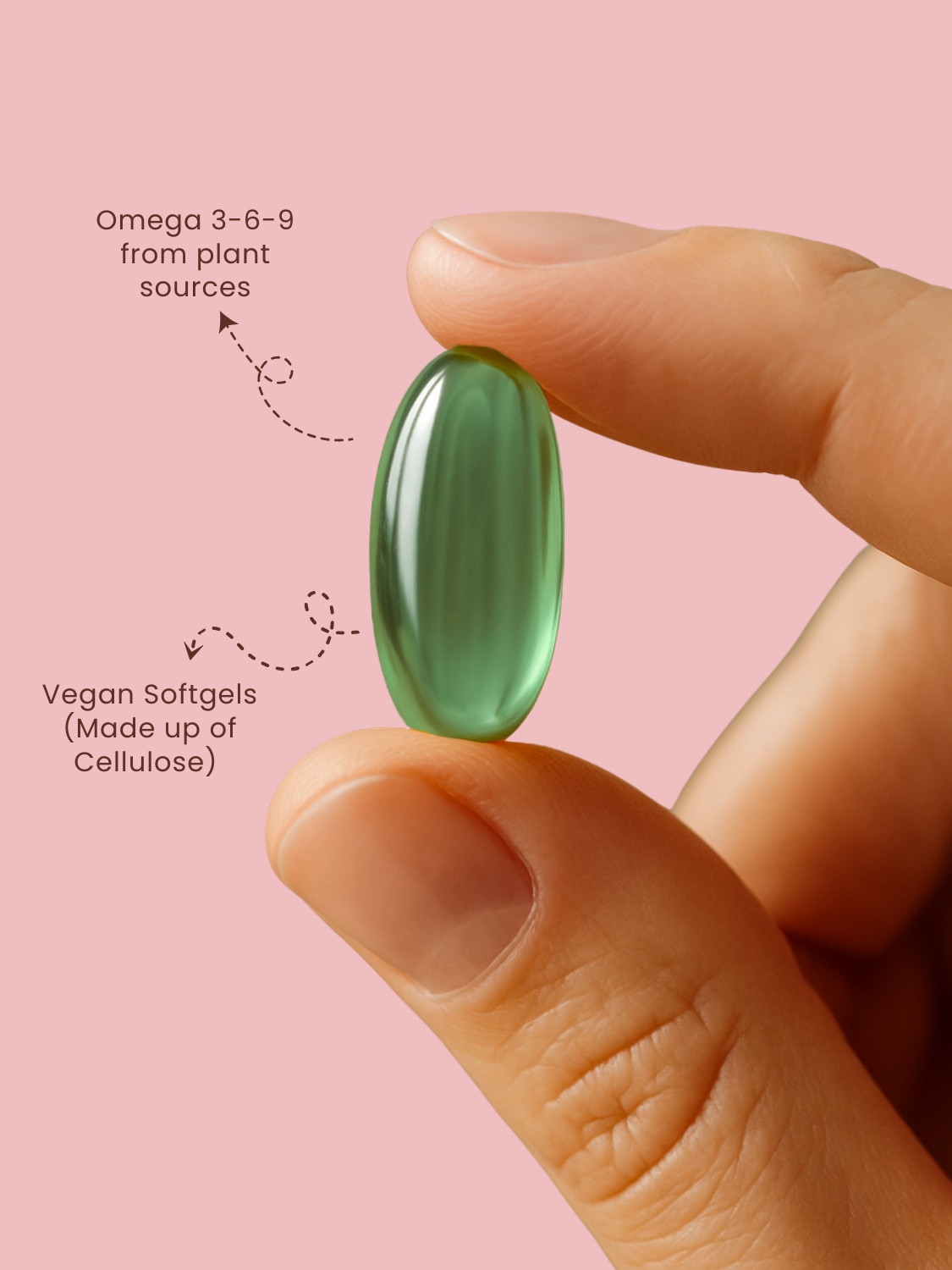 Vegan Omega 3-6-9 β Flaxseed & Wheat Germ Oil-1000mg Per Serving