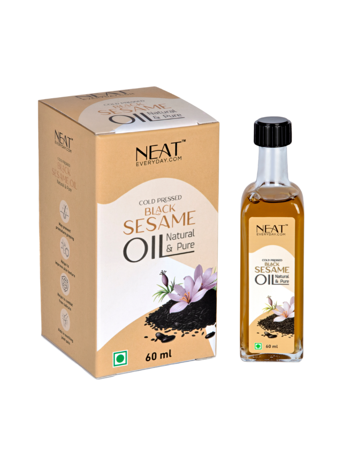 Cold Pressed Black Sesame Oil