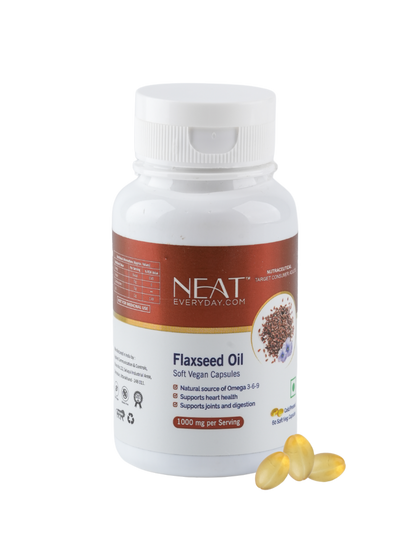 Flaxseed Oil Soft Vegan Capsules-1000mg Per Serving