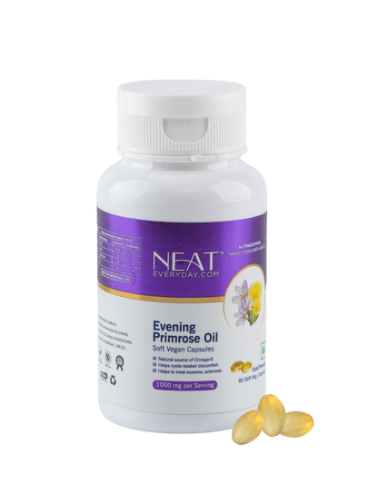 Evening Primrose Oil Soft Vegan Capsules-1000mg Per Serving