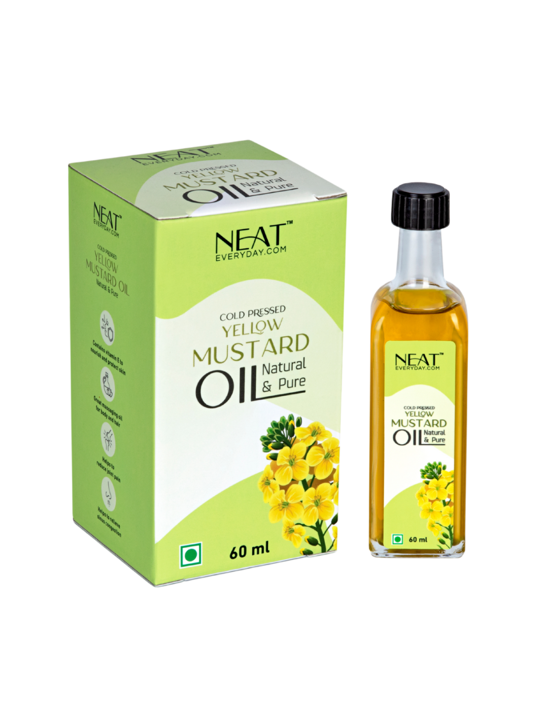 Cold Pressed Yellow Mustard Oil