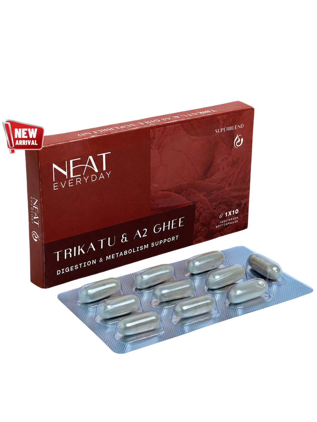 Trikatu &amp; A2 Ghee Soft Capsules – 1620mg Per Dosage
