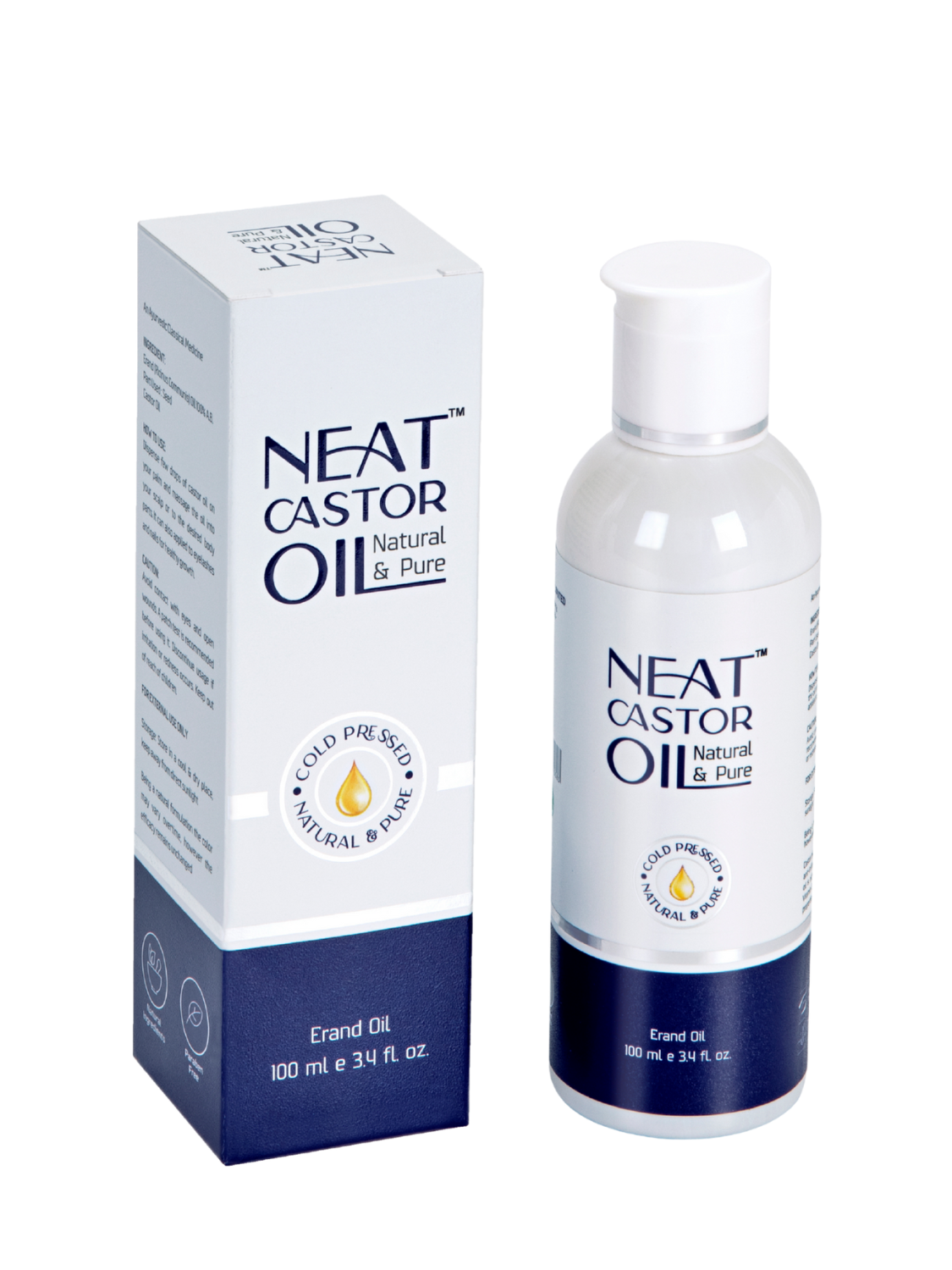 100% Pure Cold-Pressed Castor Oil for all Hair, Skin, Nails &amp; Wellness