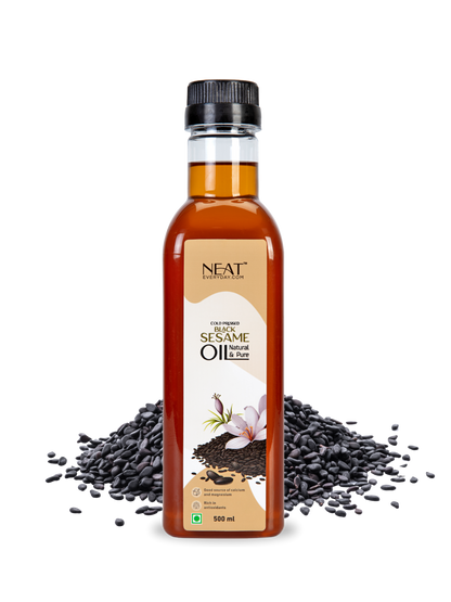 Cold Pressed Black Sesame Oil (500ml)