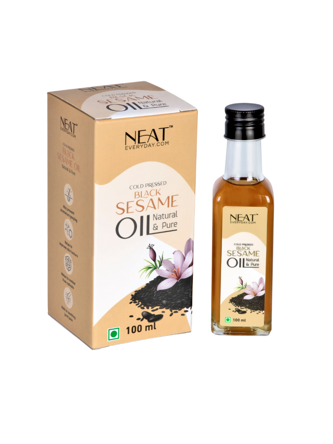 Cold Pressed Black Sesame Oil (100ml)