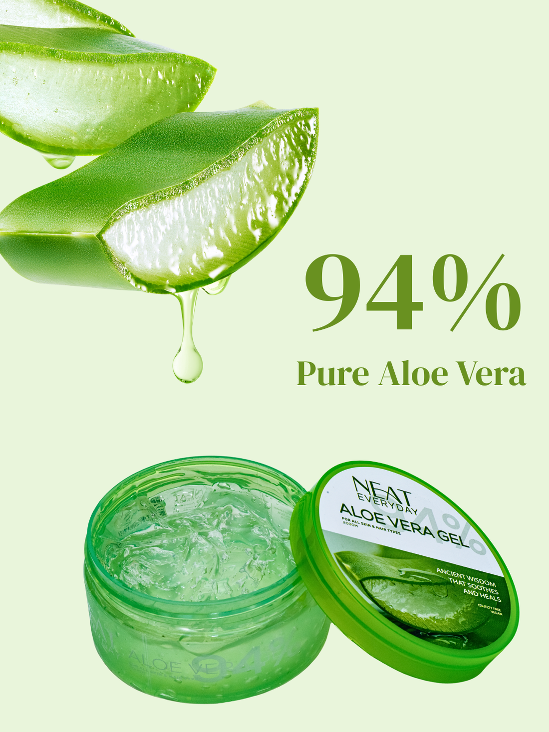Neat Everyday Aloe Vera Gel – Pure. Soothing. Everyday Essential.