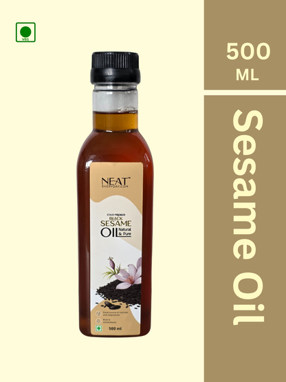 Cold Pressed Black Sesame Oil (500ml)
