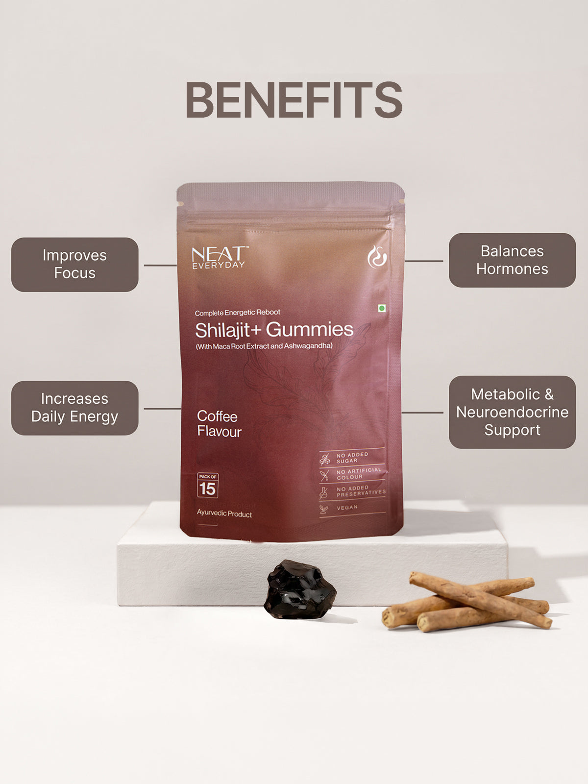 Gummies Combo (Shilajit + ,Vitamin B12 + D3 , Multivitamin ,Apple Cider Vinegar Gummies)