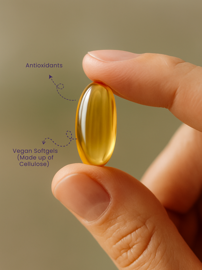 Evening Primrose Oil Soft Vegan Capsules-1000mg Per Serving
