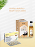 Hridaya Raksha Heart Care Combo – Wellness bundle with garlic oil softgels and black sesame oil for heart health and cholesterol balance.