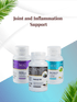 Joint and Inflammation Support Combo bundle featuring Evening Primrose Oil, Kalonji Oil, and Neem Seed Oil for joint health and mobility.