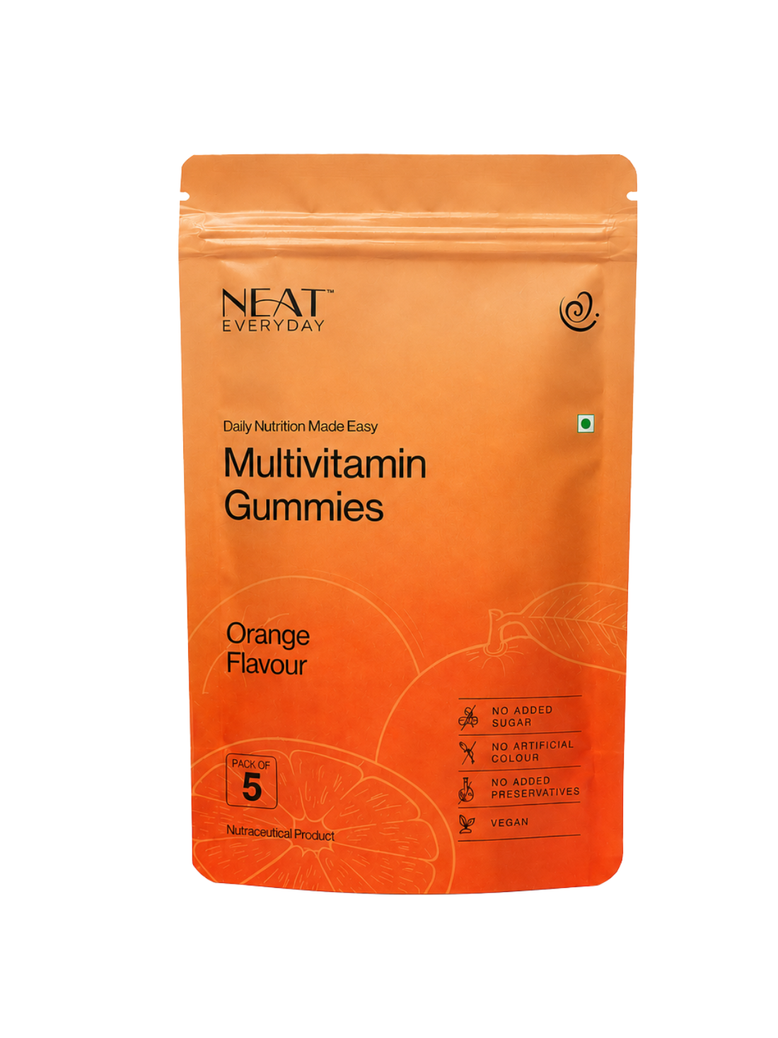 Neat Everyday Multivitamin Gummies – Orange Flavour