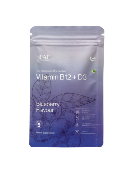 Vitamin B12 + D3 Gummies - Blueberry Flavour