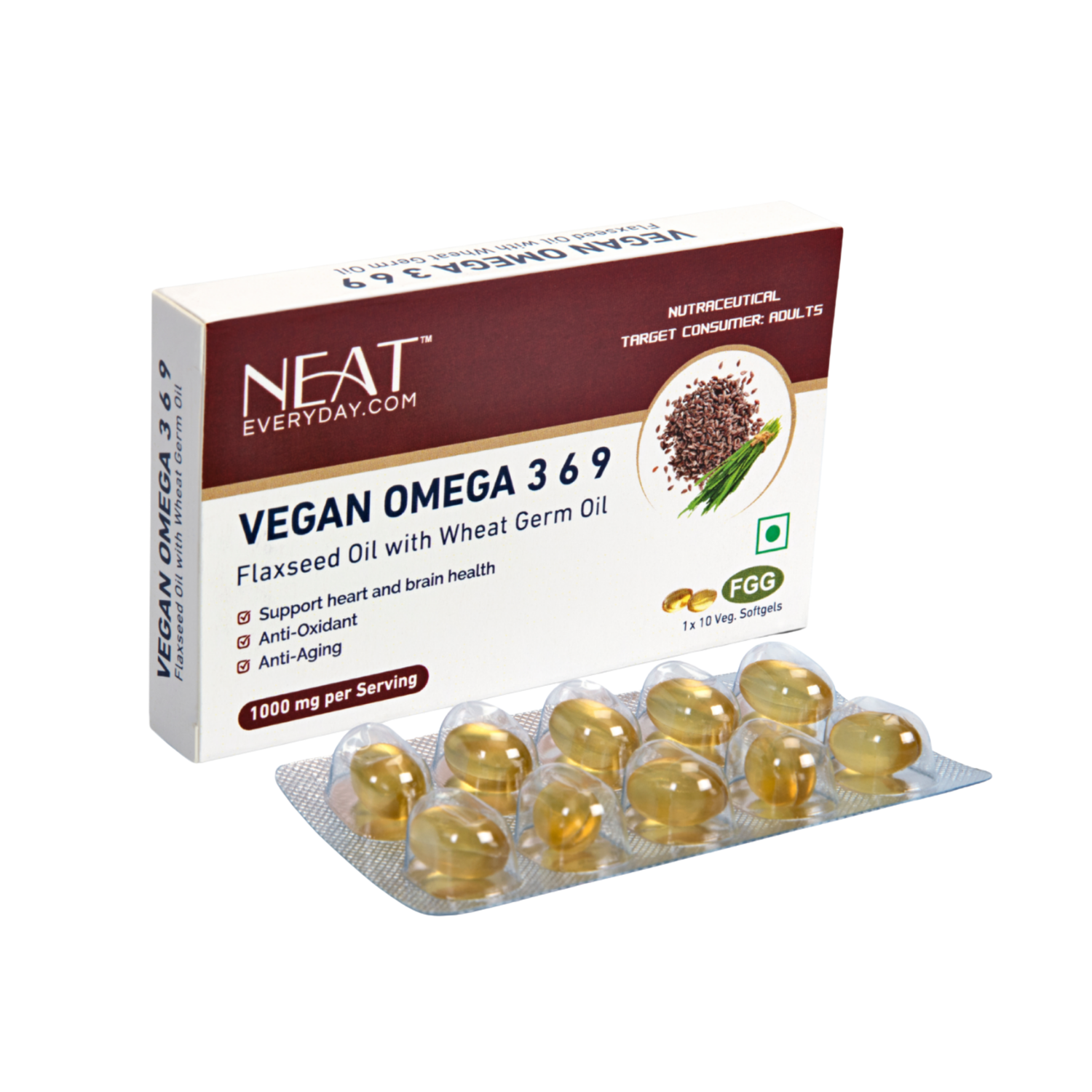 Vegan Omega 3-6-9 Capsules (Blister-10)