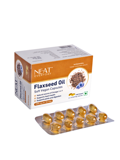 Flaxseed Oil Soft Vegan Capsules-1000mg Per Serving