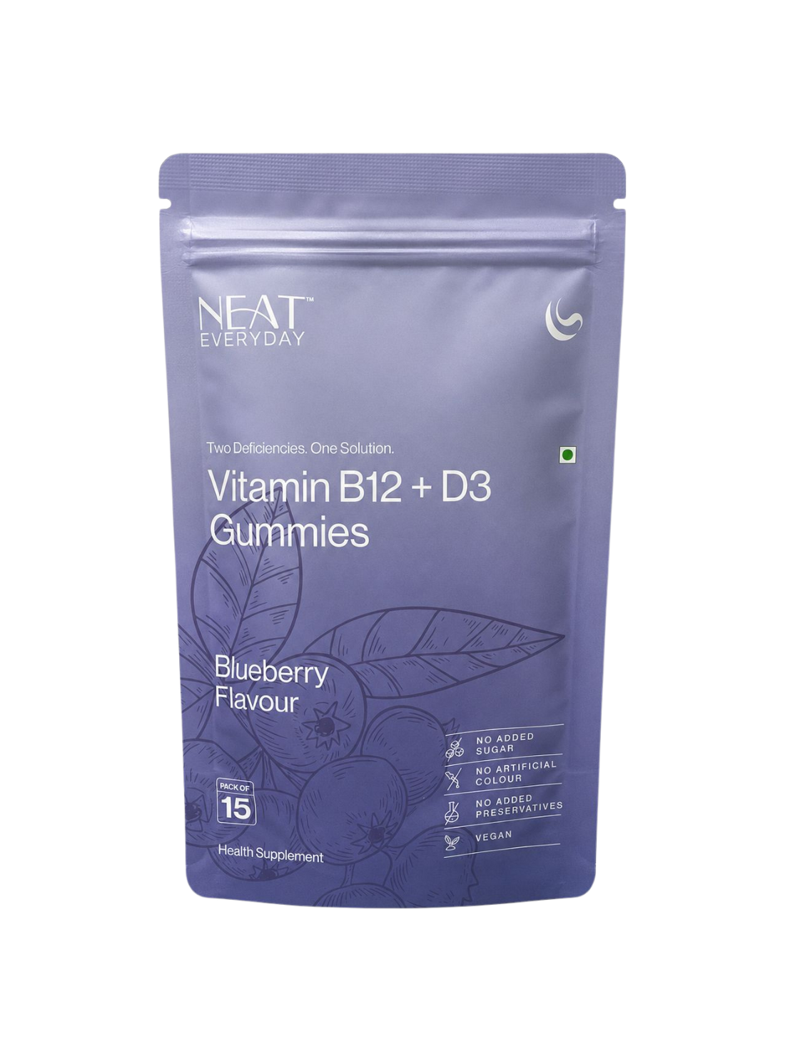 Vitamin B12+D3 Gummies for Daily Nutrition | Pack of 15