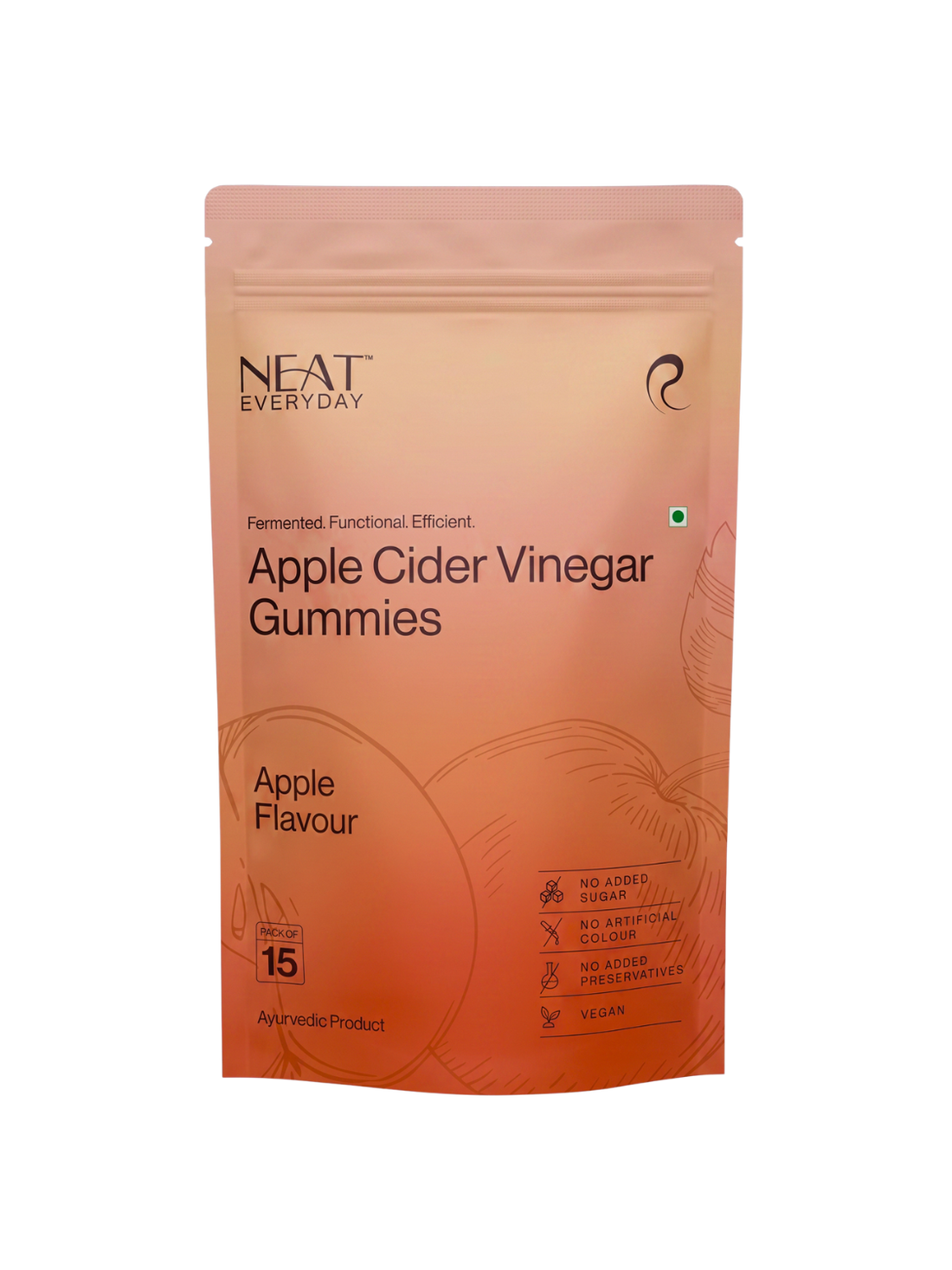 Neat Everyday Apple Cider Vinegar Gummies package on a white background